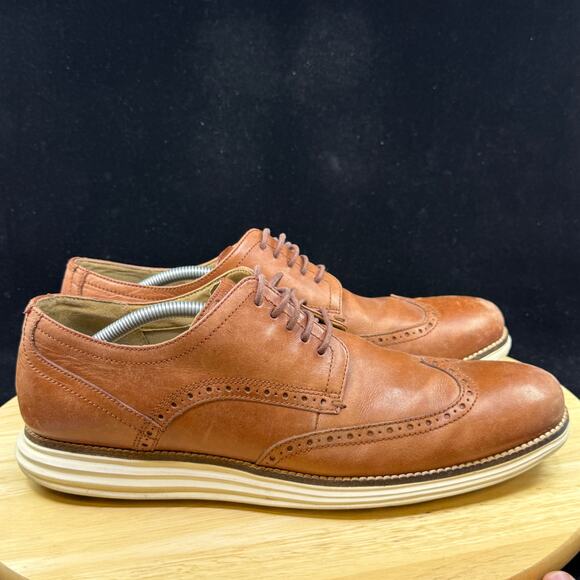 Cole Haan Original Grand OS Wingtip Oxford Shoes Mens Size 11 Woodbury C26471 - Picture 4 of 10